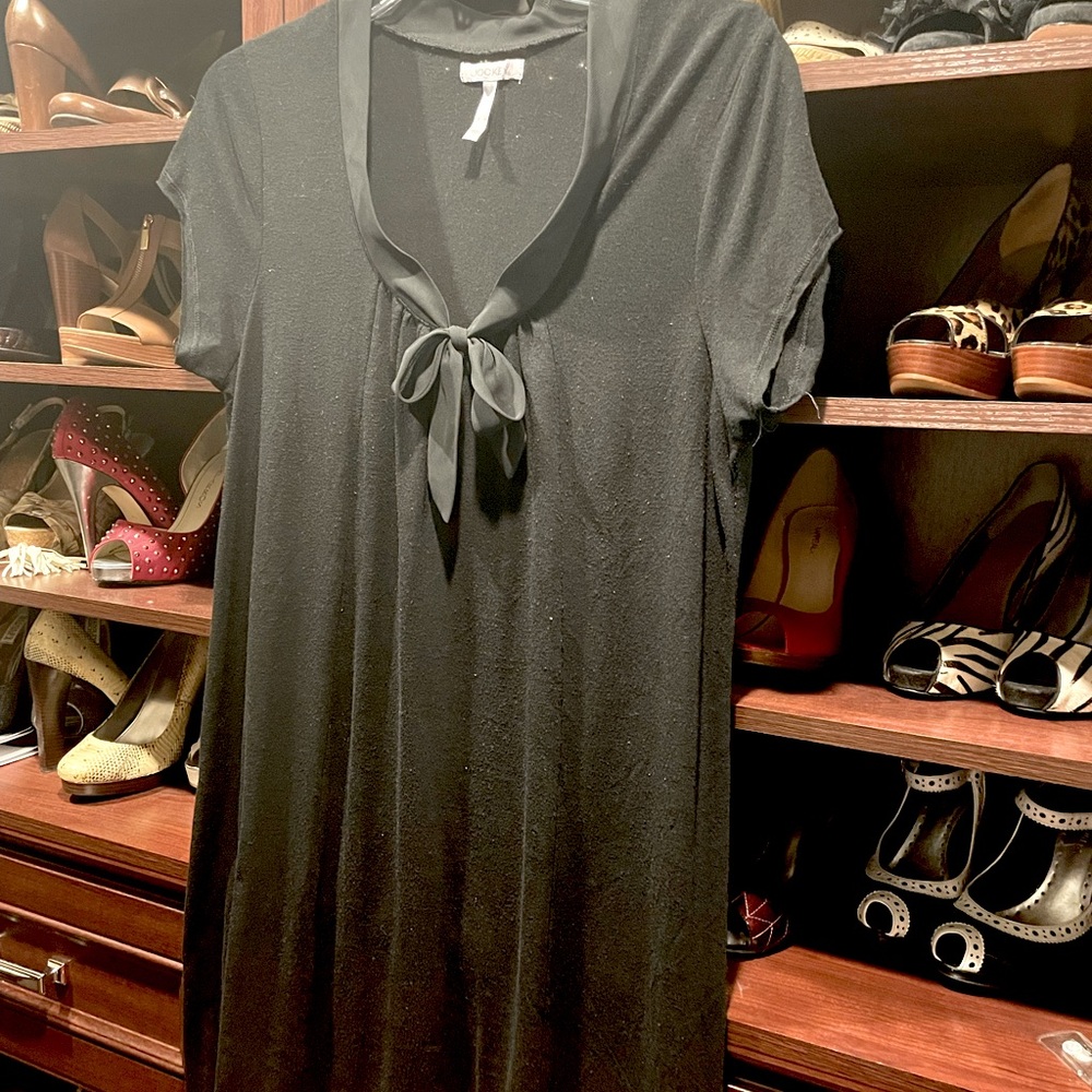 Black Jockey Short Sleeve Short Sleep Gown